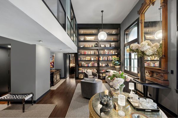 Dining room, Interior, Pendant Lights, Recessed Lighting, Wood Texture Flooring