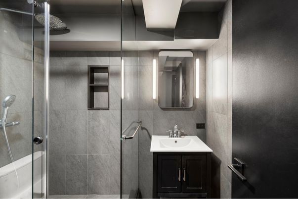 Bathroom, Glass Shower, Interior