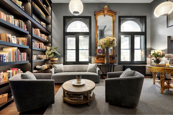 Interior, Living room, Pendant Lights, Wood Texture Flooring