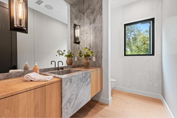 Bathroom, Interior, Wood Texture Flooring