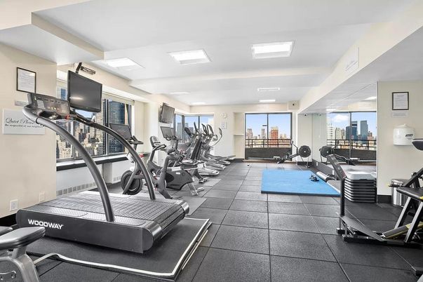 Fitness Equipment, Gym, Interior, Recessed Lighting
