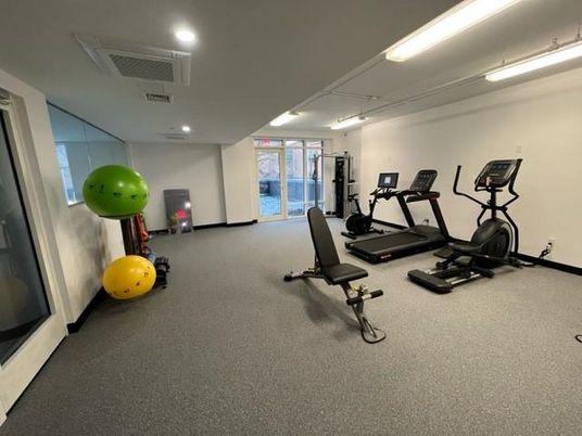 Fitness Equipment, Interior, Recessed Lighting