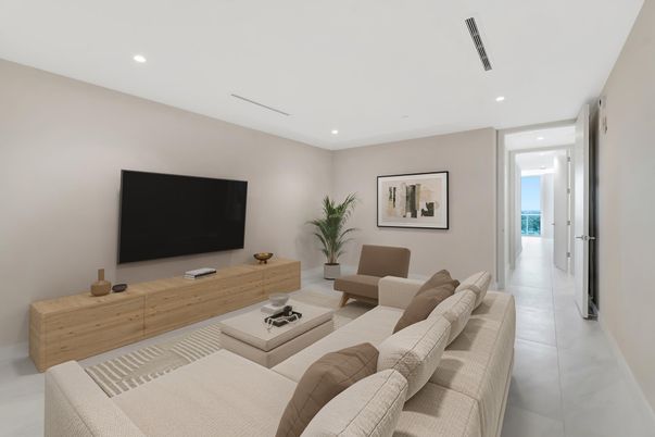 Interior, Living room, Recessed Lighting