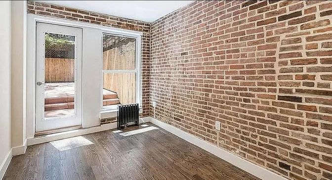 Interior, Stone Walls, Wood Texture Flooring