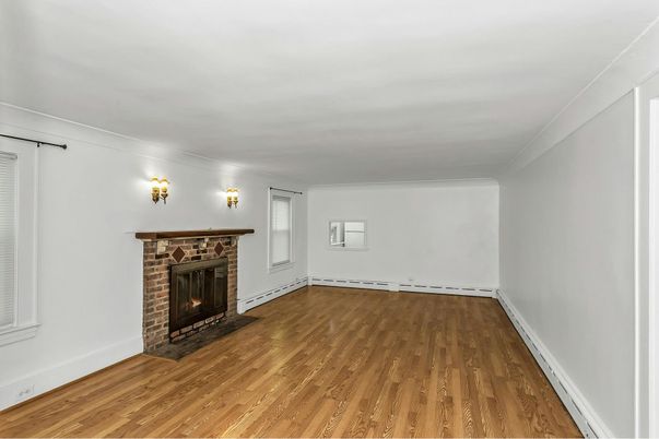 Empty room, Fireplace, Interior, Wood Texture Flooring