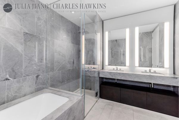 Bathroom, Dual Sink Vanities, Glass Shower, Interior