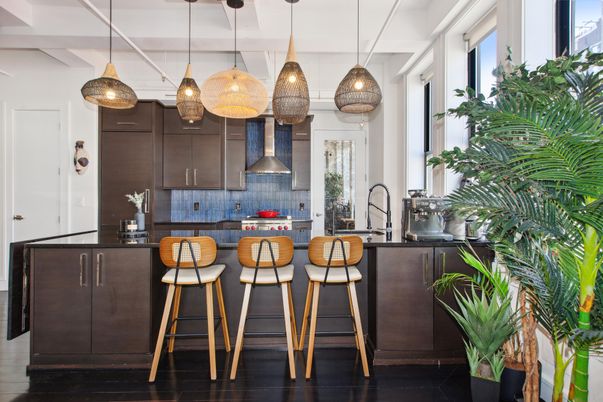 Interior, Kitchen, Pendant Lights, Stainless Steel Appliances