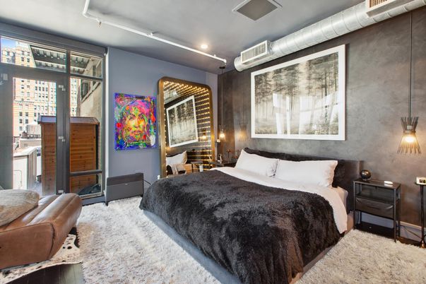 Bedroom, Interior, Recessed Lighting