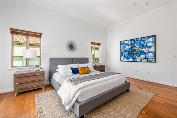 Bedroom, Interior, Wood Texture Flooring
