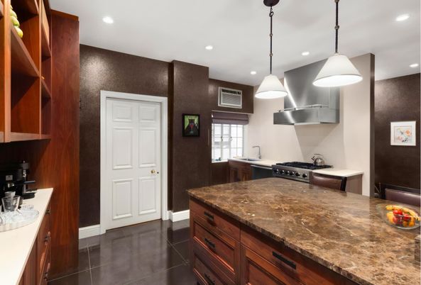 Interior, Kitchen, Pendant Lights, Recessed Lighting, Stainless Steel Appliances