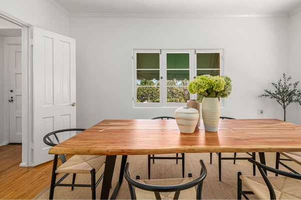 Dining room, Interior, Wood Texture Flooring