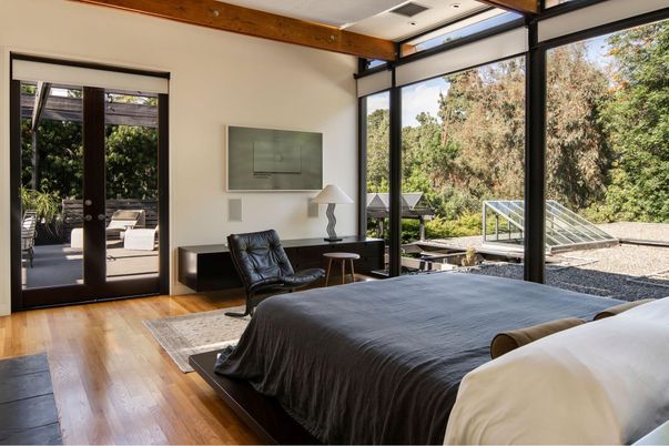 Bedroom, Interior, Wooden Beams, Wood Texture Flooring