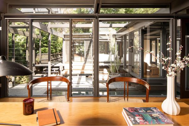 Interior, Sun Room, Wood Texture Flooring