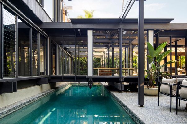Interior, Pool, Sun Room