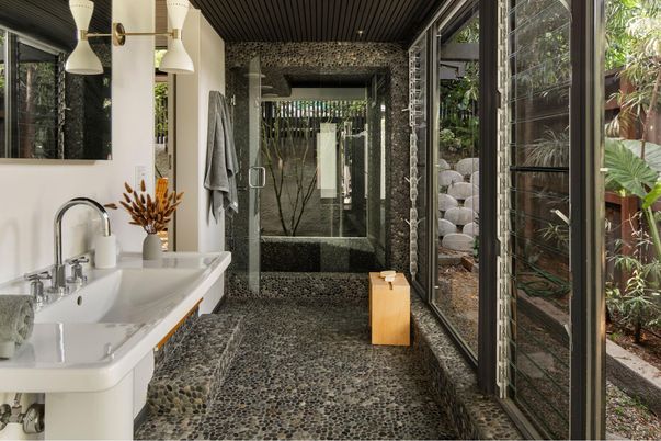 Bathroom, Glass Shower, Interior