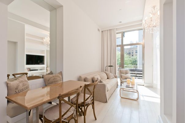 Chandelier, Dining room, Interior, Living room, Recessed Lighting, Wood Texture Flooring