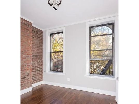 Empty room, Interior, Stone Walls, Wood Texture Flooring