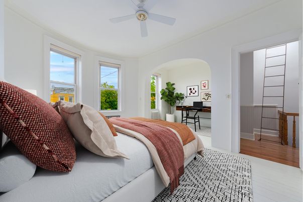 Bedroom, Home Office, Interior, Wood Texture Flooring