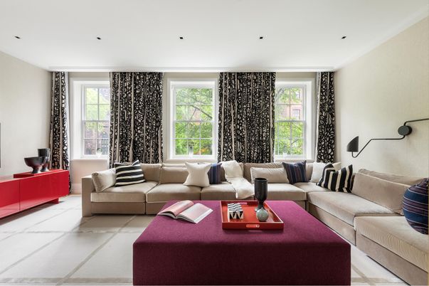 Interior, Living room, Recessed Lighting