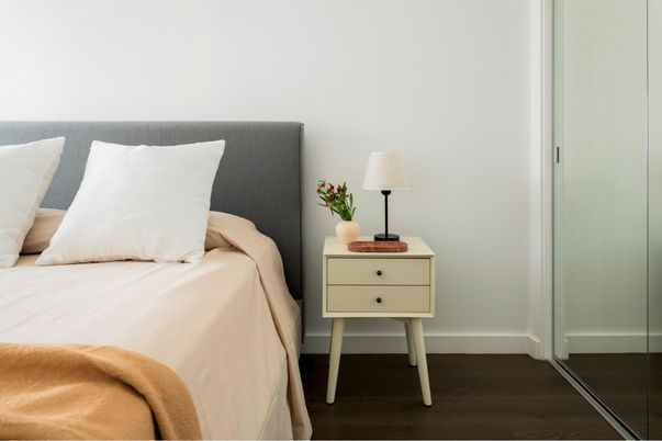 Bedroom, Interior, Wood Texture Flooring