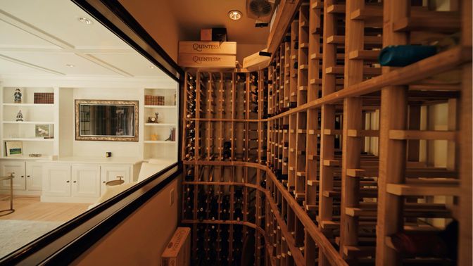 Interior, Wine Storage, Wood Texture Flooring