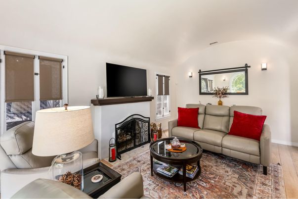Fireplace, Interior, Living room, Wood Texture Flooring