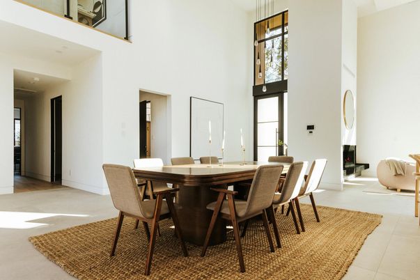 Dining room, Interior, Pendant Lights