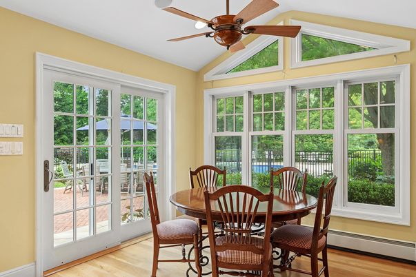 Dining room, Interior, Wood Texture Flooring