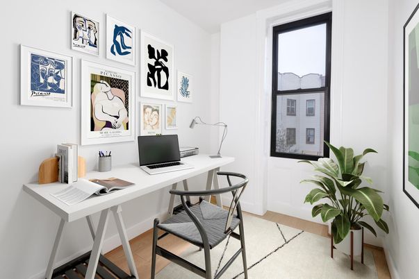 Home Office, Interior, Wood Texture Flooring