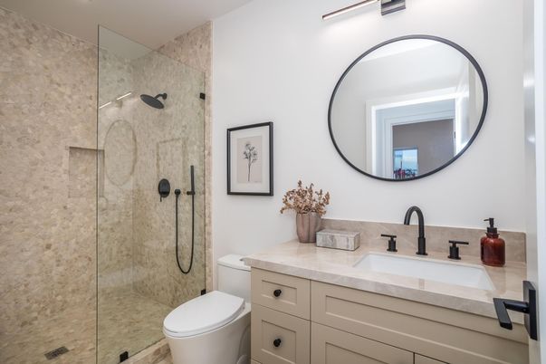 Bathroom, Glass Shower, Interior