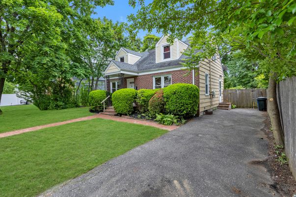 Exterior, Facade, Brick Facade, Cape Cod