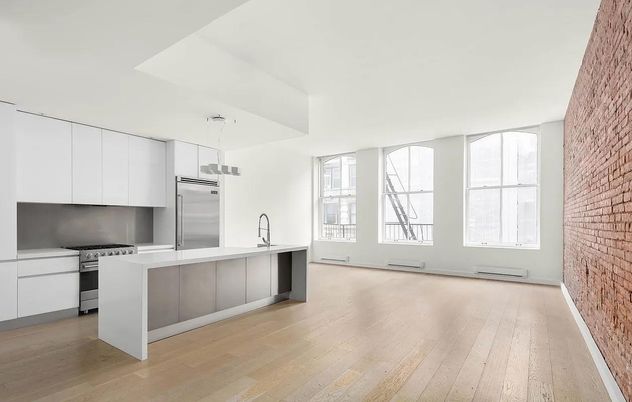 Interior, Kitchen, Pendant Lights, Stainless Steel Appliances, Wood Texture Flooring