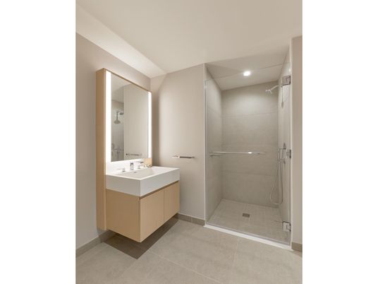 Bathroom, Interior, Recessed Lighting