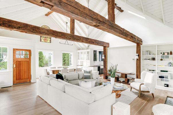 Dining room, Interior, Living room, Wooden Beams, Wood Texture Flooring