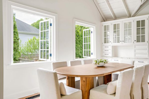 Dining room, Interior, Wood Texture Flooring