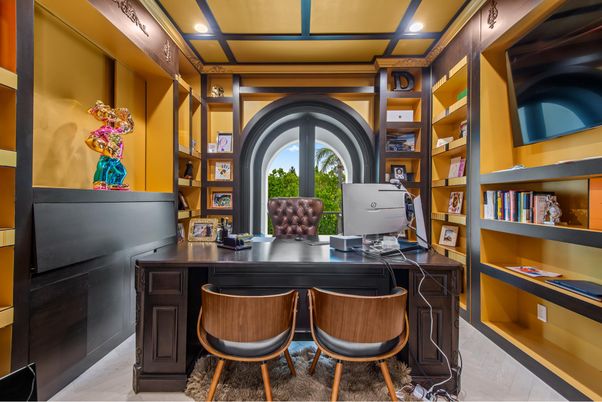 Home Office, Interior, Recessed Lighting