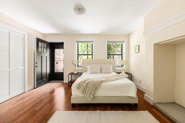 Bedroom, Interior, Wood Texture Flooring