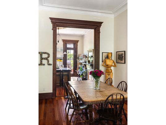Dining room, Interior, Wood Texture Flooring