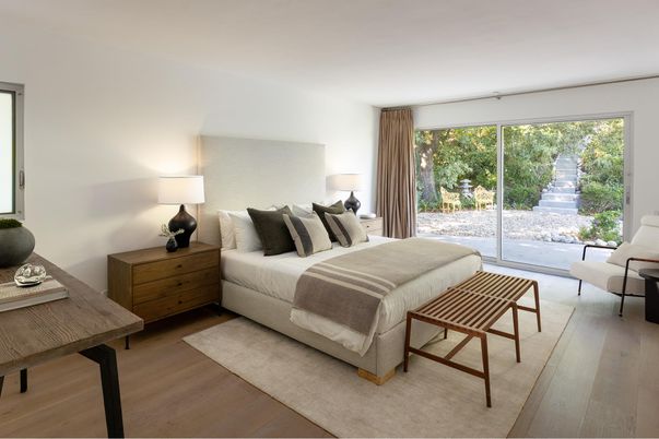 Bedroom, Interior, Wood Texture Flooring