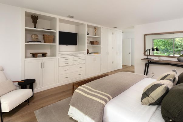Bedroom, Interior, Wood Texture Flooring