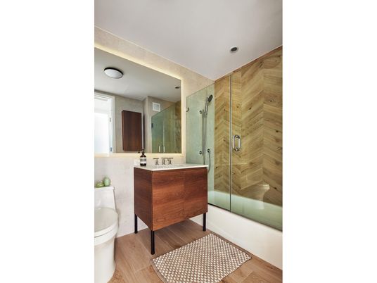 Bathroom, Glass Shower, Interior, Wooden Walls