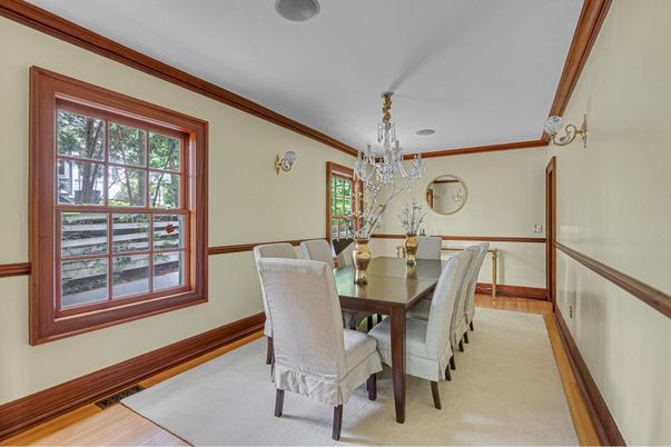 Chandelier, Dining room, Interior