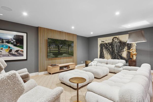 Interior, Living room, Recessed Lighting, Theatre Room