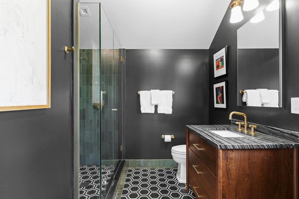 Bathroom, Glass Shower, Interior