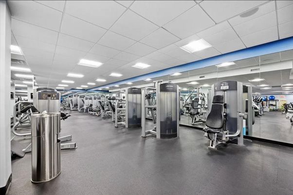 Fitness Equipment, Gym, Interior, Recessed Lighting