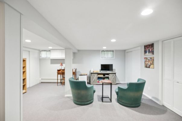 Home Office, Interior, Recessed Lighting