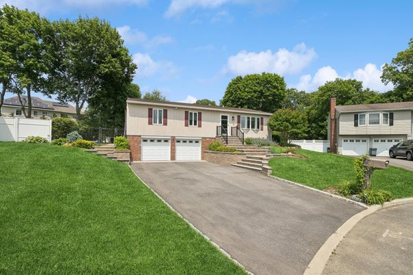 Attached, Backyard, Exterior, Facade, Raised Ranch
