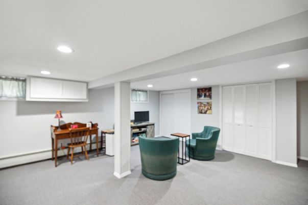 Home Office, Interior, Recessed Lighting