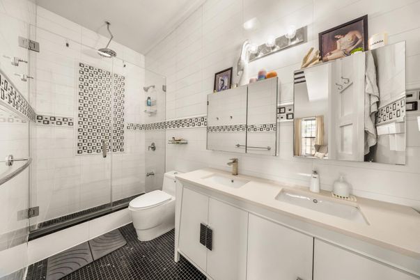 Bathroom, Dual Sink Vanities, Glass Shower, Interior