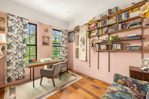 Home Office, Interior, Wood Texture Flooring